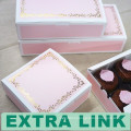 Low Price Good Quality Classic Foil Stamping Pink Square Food Packaging Box